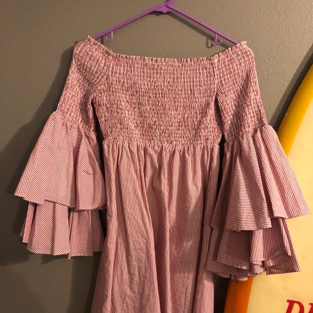 White and pink fun dress